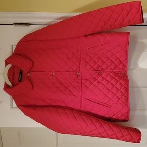 NWT red Ralph Lauren quilted jacket
